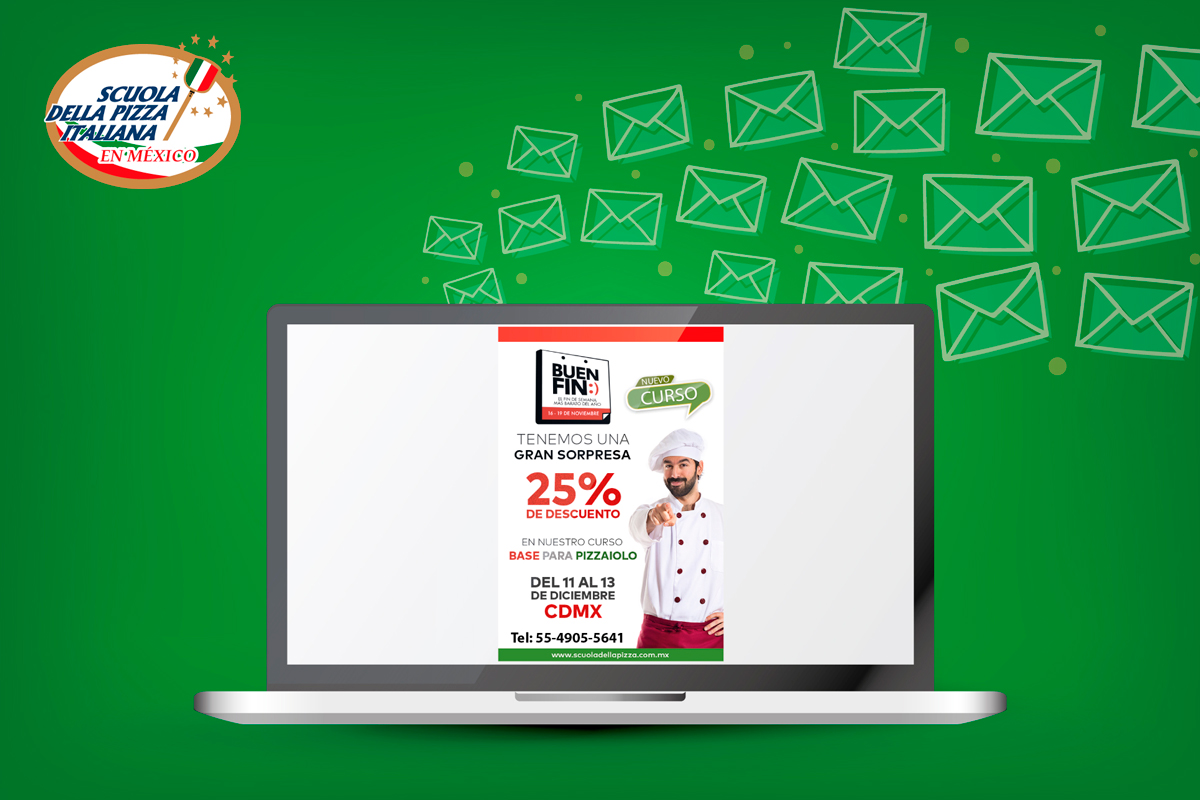 E-Mail Marketing Scuola della Pizza Italiana en México