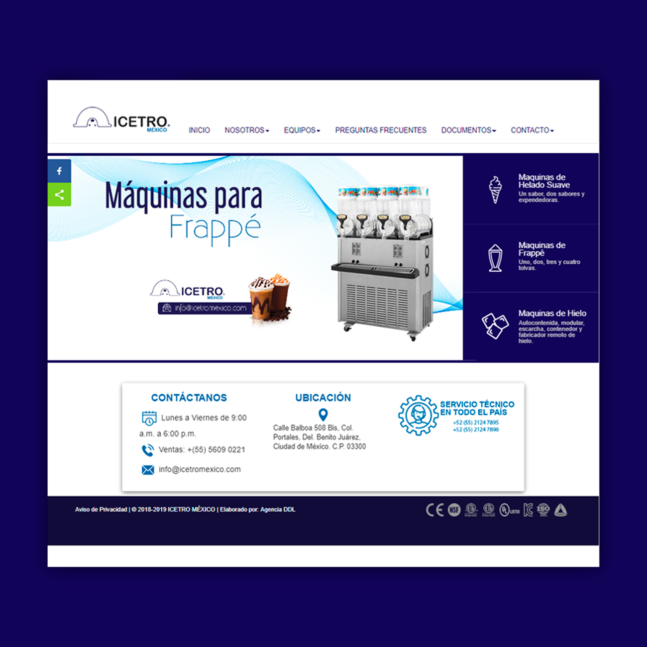 Sitios Web Icetro México